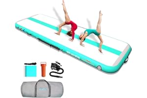 WelandFun Air Tumbling Track 3/4/5/6M Tapis Gonflable de Gymnastique Tapis de culbuteur Tapis de Gymnastique Gonflable pour l'exercice