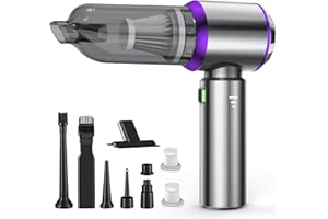 NVKHG Aspirabriciole Senza Fili, 18000Pa Aspirapolvere Auto Portatile, Aspiratore e Soffiatore con Motore Brushless, Mini Aspirapolvere Potente per Auto Casa Ufficio Peli di Domestici