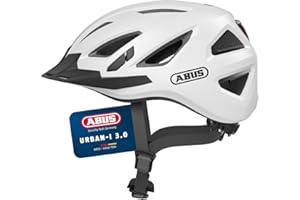 ‎ABUS ABUS Stadthelm Urban-I 3.0 - Fahrradhelm mit Rücklicht, Schirm und Magnetverschluss - für Damen und Herren