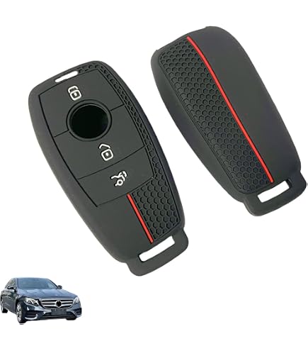 OFFCURVE Cover Chiave Auto In Pelle E Lega Di Zinco – Custodia Portachiavi Protettiva Per Mercedes Benz Classe A B C E G S CLA CLE CLS GLA GLC GLE GLK