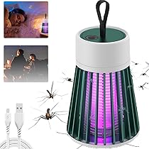 Mozguard Pro 2024 - Piège à Moustiques Électrique Portable USB LED - Intérieur Extérieur Jardin Camping