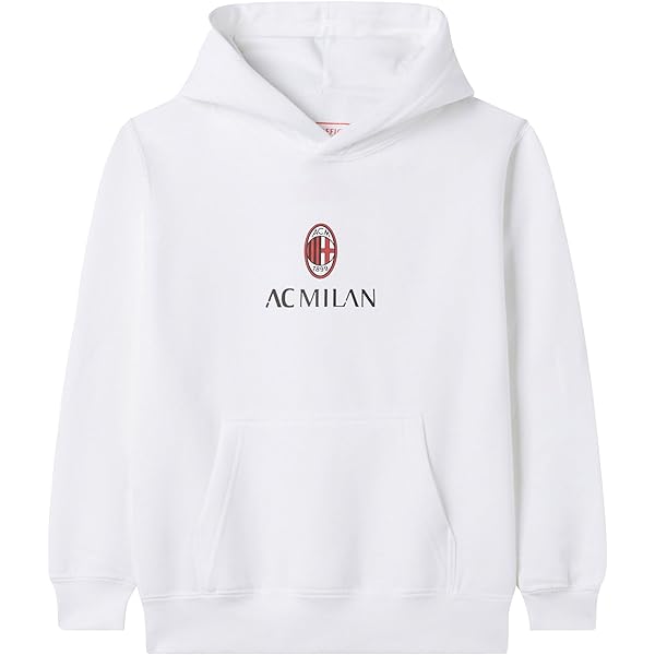 Felpa AC Milan Con Colletto - Unisex, Cotone E Poliestere, Logo Rossonero - Foto 10