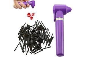 MTSM Tattoo Ink Mixer Electric Pigment Makeup Eyebrow Color Nail Polish Mixer Machine Supply Tool Watercolor Ink Painting Agitator Blender with 100PCS Mixing Sticks Set (purple)