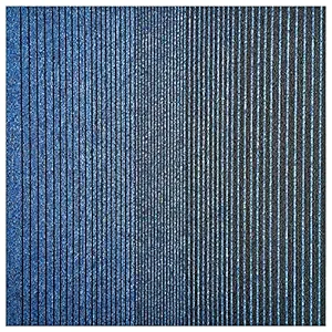 GRAZIA- BEYOND THE MACHINES 100% Polypropylene Level Loop Carpet Tiles for Flooring (Blue Black)