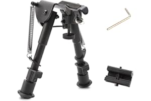 ‎IFCOW iFCOW Zweibein mit verstellbaren Beinen und 20mm Schienenadapter Taktisches Zweibein Klappbarer Federrückzug