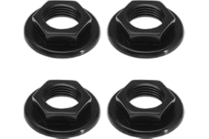 EMSea 4 tuercas traseras de grifo de fregadero de 1,27 cm BSP de plástico, accesorios para grifos de lavabo de baño, mezcladores, tuercas traseras con brida de cara redonda, herramientas