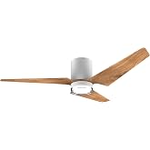 Cecotec Ceiling Fan 25W Aero 5330 JellyFrisbee White | DC motor, 52 inches, LED 3 tones, remote control, 6 speeds, timer 8h,