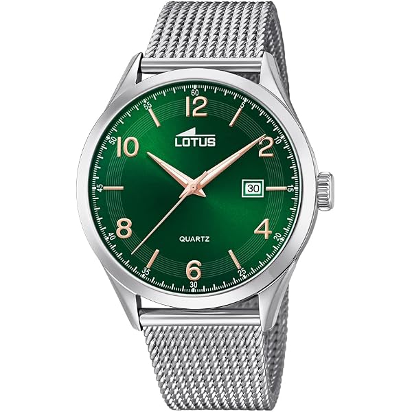 Lotus Orologio Uomo 18766/2 - Collezione Excellent - Cassa Verde 43.85mm Con Cinturino Acciaio