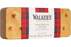 WALKERS Walker's Shortbread Finger Tin, Traditional Pure Butter Scottish Recipe, 250g