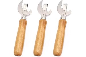 JDNFKG 3 stycken trähandtag burköppnare, multifunktionell flasköppnare, hushållsartiklar, lämplig för öl, rött vin och drycker.