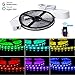 Produktbild COOSA LED Stripes 5m kompatibel mit Alexa und Google Home,wifi Steuerung für ISO und Android bunte 5050SMD 300LED RGB led Streifen wasserdichte Lichtstreifen Kit mit WiFi Adapter & Netzteil(6Farbe 5M)