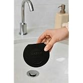 Lavabo K&ouml;t&uuml; Koku Giderici &Ouml;nleyici Silikon Mat Sızdırmaz Lavabo Tıkacı Lavabo Tıpası Evye Kapağı (SİYAH)