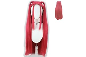 FOTJDRUJ Parrucca K Pop Demon Hunters, Anime Cosplay,Realizzato In Fibra Resistente Al Calore,Si Possono Usare Le Piastre per Arricciare e le Piastre per Capelli,Alta Fedeltà