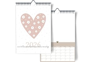 ‎PAPERLIONS Beautiful Photo Craft Calendar 2026 for DIY Creative Calendar DIN A4 I Wall Calendar to Design Yourself for Gluing Photos