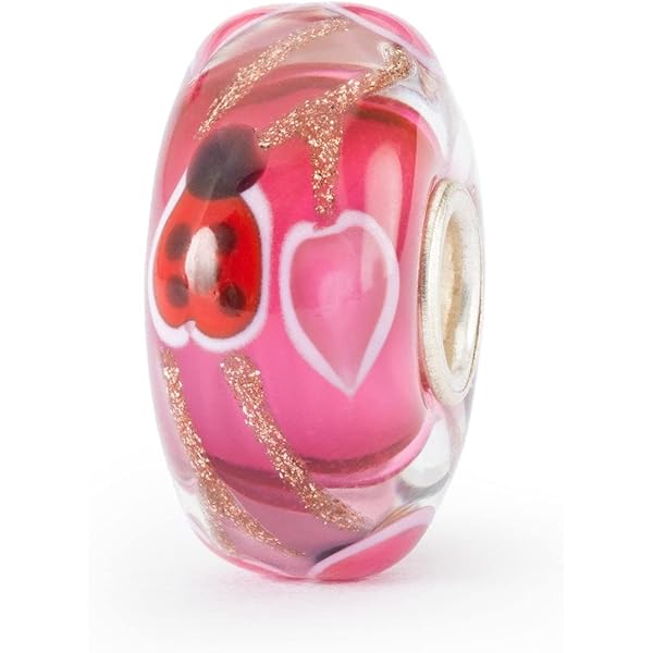 Perla Trollbeads Fiori Selvatici - In Vetro, Misura Unica, Per Bracciali O Collane - Foto 7