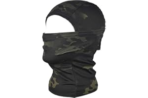 QHIU Tactique Masque Cagoules Ninja Capuche Camouflage Visage Protection Sport en Plein Air Extérieur Armée Cyclisme Paintball Airsoft Tour(2 Paquet)