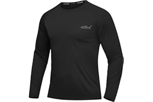 DEHORU Men’s Long Sleeve T Shirts Quick Dry UPF 50+ Tshirt Moisture Wicking Running Tops UV Protection Sun Protection Shirt for Sport Hiking Fishing