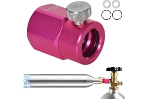 NAAPESI Adaptador de Conector de CO2 para Adaptar Botellas Grandes a Recipientes Pequeños Compatible con SodaStream Duo, Crystal 3.0, Gaia, Art, Terra y E-Duo para conectar la botella de CO2 W21.8-14