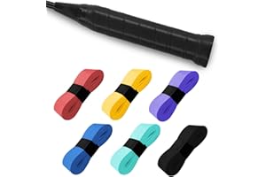 VEYALTEDL Nastro Grip per Racchetta,6 PCS Grip per Racchette Da Tennis E Badminton,Grip per Racchette Da Tennis E Badminton Con Super Traspirante Assorbente Antiscivolo Asciugatura Rapida Sopra Multicolore
