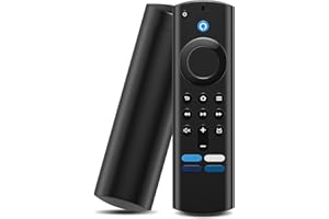 Binamao Zapasowy pilot głosowy (3 generacji) kompatybilny z AMZ Fir-e-TV Stick/TV Cube/Lite/4K/4K Max, pilot do Insignia/Toshiba/Pioneer Fire Smart TV z Bluetooth i 4 kluczami skrótów