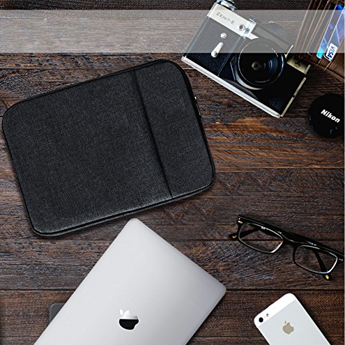 YOCOWOCO 13 Zoll 13,3″ Zoll Laptop-Taschen Schutzhülle Macbook Tasche mit Reißverschluss Tragetasche mit extra Beutel,Schwarz - 9
