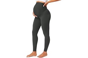 BAYDI Maternity Leggings Over Bump Gym Leggings Belly Support Sports Leggings Pregnancy Workout Leggings Buttery Soft Yoga Pants
