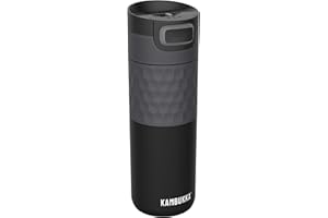 Kambukka Etna Grip Black Steel, Thermal Mug Unisex Adult, 500ml