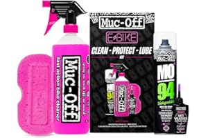 Muc-Off eBike Kit de Nettoyage, Protection & Lubrification - Essentiels pour Nettoyer, Protéger et Lubrifier votre Vélo Électrique, green