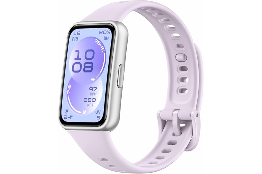 HUAWEI Band 11 Smartwatch, 1.62" Super Bright Display HRV Fitness Tracker for Middle Sleep Up to 14 Days, 5ATM Waterproof Level, Activity Tracker for Emotional Wellbeing, Purple