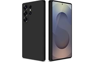 GiiYoon Funda para Samsung Galaxy S25 Ultra 5G, Case de Silicona Suave de TPU Carcasa Protector de Goma Fexible Prueba Liviano y a Delgado de Golpes Antirrayas para Teléfono (Negro)