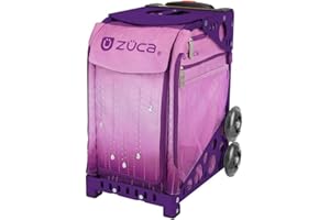 ZUCA Sport Velvet Rain Sport Insert Bag and Purple Frame with Flashing Wheels