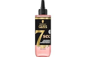 Schwarzkopf - Gliss – Soin Réparation Express 7 Secondes – SOS Longueurs et Pointes Fourchues – Souplesse et Brillance – Complexe Ionique et Huile de Pépin de Raisin – 200 ml