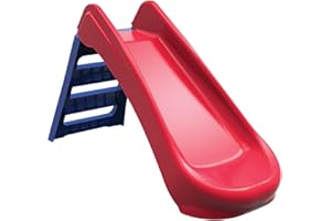 PalPlay Flexi 3 Kinderrutsche | Klappbar | Indoor & Outdoor | Farbenfrohes Design | Kunststoff | Ab 18 Monaten | Max. 30 kg | Platzsparend zusammenklappbar