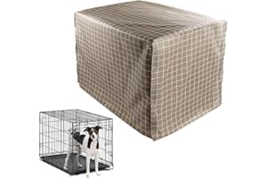 Frunimall, copertura antivento per gabbia per animali domestici, in tessuto Oxford 210D, copertura per gabbia per cuccioli di cane, protezione interna ed esterna (M)