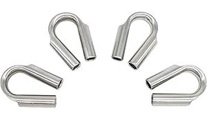 NOVSINO Cavi in acciaio inox, robusto masticatore per fune metallica, 8 mm, 4 pezzi