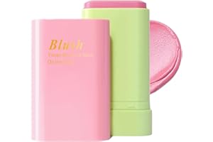 TBEAUTFAVE Blush Stick, 3 in 1 Blushers for Cheeks Make Up, Blendable Lightweight Cream Blush, Multi-Stick for Face Eyes & Lip, Natural Finish Blusher Wand, Moisturizing Long-lasting Makeup (Pink)