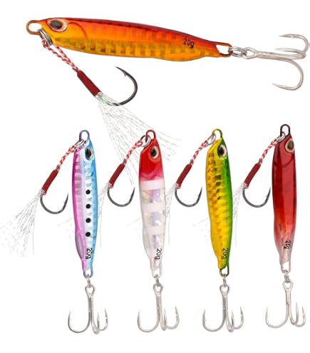 Comcapy 3 pièces/Ensemble métal coulé Jig cuillère Japen 10/15/20/30/40/50g Rivage coulée gabarits Poisson Bar de mer leurre de pêche appâts artificiels attirail (Color : 15, Size : 30g