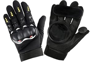 Hellery 2Pack Skateboard Gloves, Gloves with Sliders, Standard Longboard Downhill Slide Gloves Skate Gloves