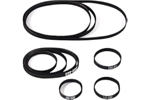 DORHEA 2GT Lot de 10 courroies de distribution en caoutchouc à boucle fermée de 6 mm de largeur 100 mm 110 mm 112 mm 122 mm 158 mm 190 mm 200 mm 280 mm 300 mm 400 mm de largeur 6 mm pour courroie