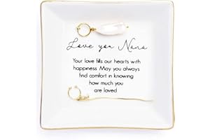 TITANAPE Nana Gifts ”Love you Nana”Trinket Dish, Nana Birthday Gifts for Nana Christmas Mother's Day Gifts from Grandchildren