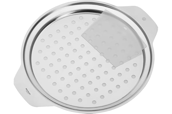 Westmark Dispositif pour Spätzles + Grattoir, Set de 2, Pour Casserole de 24-28cm de diamètre, Acier Inoxydable/Plastique Argenté, 61112240