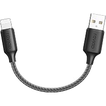 Cavo Lightning USB 15 Cm SIZUKA Certificato MFi, In Nylon Intrecciato, Ricarica Rapida 2.4A, Compatibile IPhone 14-5s/SE 2020