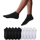 YouShow 10 Pairs Sports Ankle Socks Men Women Short Socks Cotton