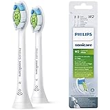 Philips Sonicare HX6062/10 Pack da 2 Testine di Ricambio W2 Optimal White Standard per Spazzolino Elettrico Sonico, con RFID,