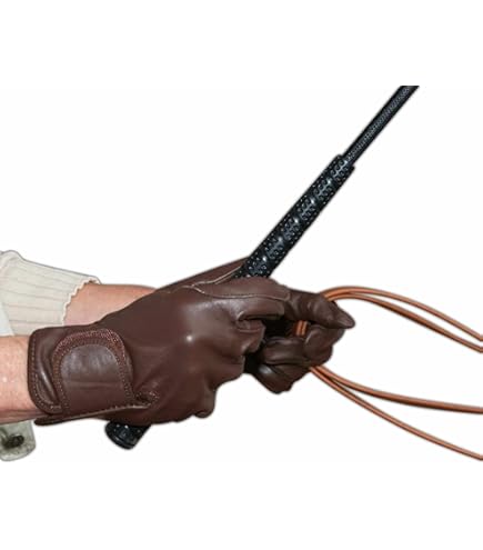 AMKA Einspännerleine Aus Leinenleder - Für Kleinpferd Bis Kaltblut