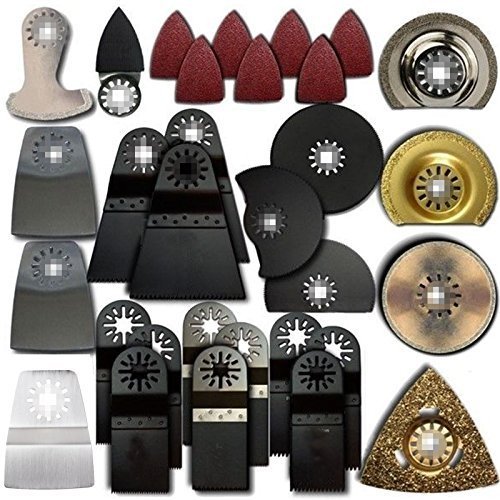 ZFE 105-tlg Multifunktionswerkzeug Multitool Zubehor pass. fur Worx Rockwell Fein Bosch Ryobi Dremel Makita Multimaster Multifunction Tools