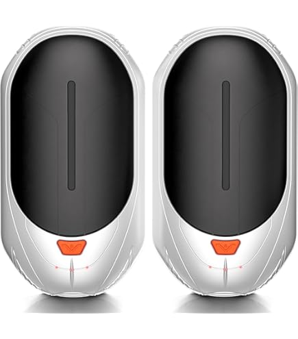 Handwärmer Elektrisch 12000mAh, 2 Pack Magnetischer USB Handwärmer Wiederaufladbar, OUTJUT Tragbare Taschenwärmer, 3 Heizmodi, Warmes Geschenk für Winter