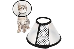 PHCOZY 1 Halskrause für Haustiere Haustiere Kunststoff Elisabethanischer Kunststoff Elisabethanischer Kragen Weich Katze Schutzkragen Leichter Elisabethanischer Kragen für Kätzchen Welpen XS (15-18CM)