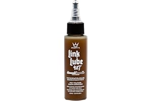 PEATY'S Peaty’s Link Lube Wet Weather Bike Chain Lubricant - An Ultra Smooth Drivetrain In The Wettest Conditions, Bespoke Blend Engineered To Prevents Corrosion & Rust, Biodegradable Formula - 120ml & 60ml