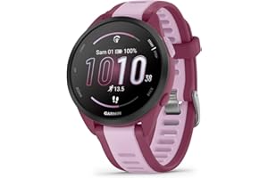 Garmin Forerunner 165, Music - Montre GPS connectée de Running avec écran AMOLED – Prune/Lilas